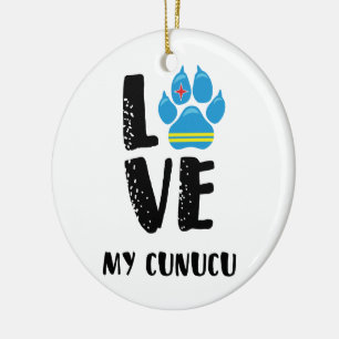 Liebe MY CUNUCU (schwarze Buchstaben) - Ornament