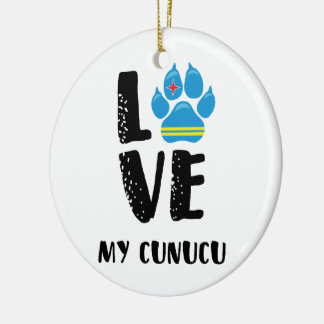 Liebe MY CUNUCU (schwarze Buchstaben) - Ornament