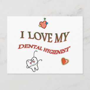 Liebe My Dental Hygienic Postkarte