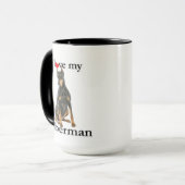 Liebe My Doberman Tasse (Vorderseite Links)