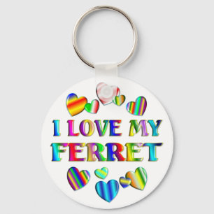 Liebe My Ferret Schlüsselanhänger