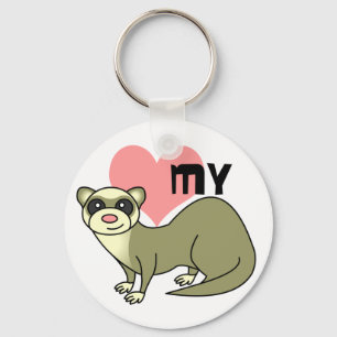 Liebe My Ferret Schlüsselanhänger