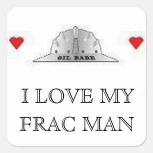 LIEBE MY FRAC MAN QUADRATISCHER AUFKLEBER