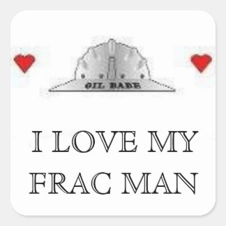 LIEBE MY FRAC MAN QUADRATISCHER AUFKLEBER