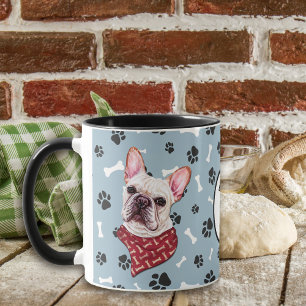Liebe My French Bulldog Pawprint Tasse