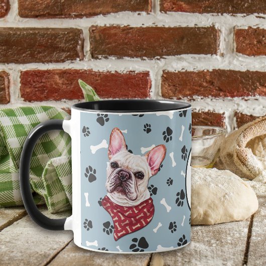 Liebe My French Bulldog Pawprint Tasse