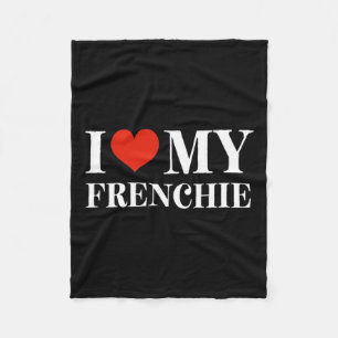 Liebe My Frenchie Fleecedecke