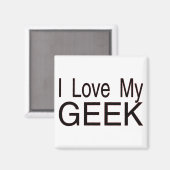 Liebe My Geek Magnet (Vorderseite/Rückseite)