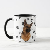 Liebe My German Shepherd Dog Pawprint Tasse (Links)