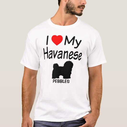 Liebe My Havanese Dog T-Shirt (Vorderseite)