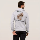 Liebe My Havanese Hoodie (Schwarz voll)