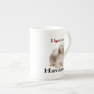 Liebe My Havanese Knochen China Tasse