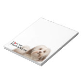 Liebe My Havanese Notepad Notizblock (Rotiert)