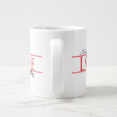 Liebe My Husky Jumbo Tasse (Rückseite)