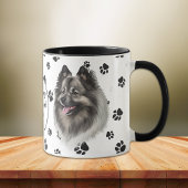 Liebe My Keeshond Dog Pawprint Tasse