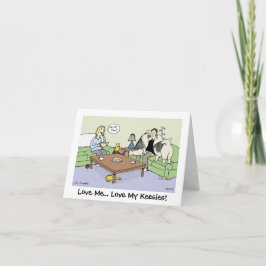 Liebe My Keeshonden Dankeskarte