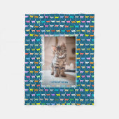 Liebe My Kitty Your Custom Foto Cat Drucken Sie Aq Fleecedecke (Vorderseite)