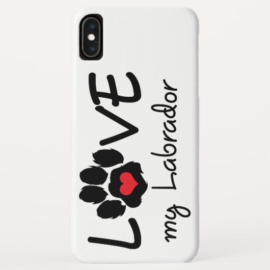 Liebe My Labrador Case-Mate iPhone Hülle (Rückseite)