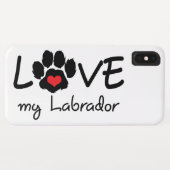 Liebe My Labrador Case-Mate iPhone Hülle (Rückseite (Horizontal))