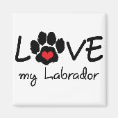 Liebe My Labrador Magnet (Vorne)