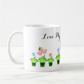 "Liebe My Little Garden" Niedliche Tasse (Links)