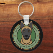 Liebe My Malinois Schlüsselanhänger (Vorderseite)