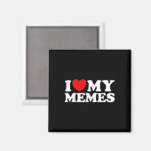 Liebe My Memes Funny Meme Creator Internet Online Magnet (Vorderseite/Rückseite)
