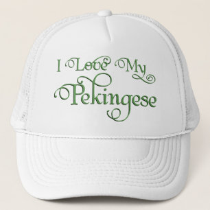Liebe My Pekingese Green Truckerkappe