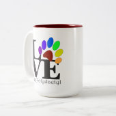 LIEBE My Polydactyl 15 oz Tasse (Vorderseite Links)