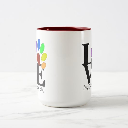 LIEBE My Polydactyl 15 oz Tasse (Mittel)