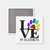 LIEBE My Polydactyl Magnet (Vorderseite/Rückseite)