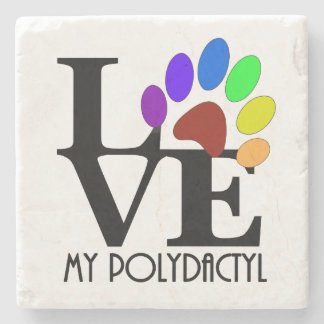 LIEBE My Polydactyl Steinuntersetzer