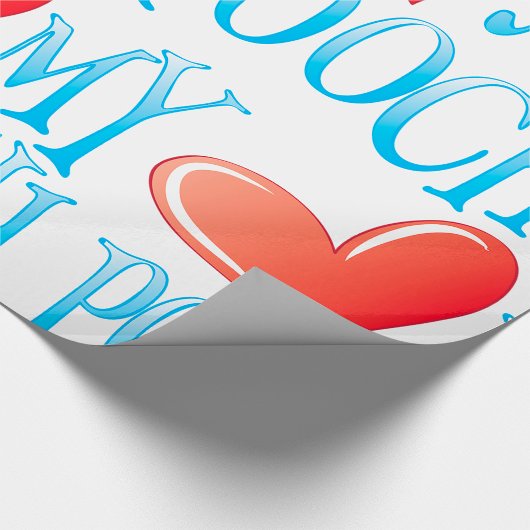 Liebe My Pooch Geschenkpapier