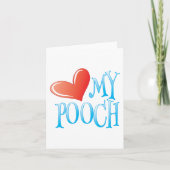 Liebe My Pooch Karte (Vorderseite)