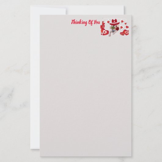 Liebe My Poodle Briefpapier (Vorderseite)