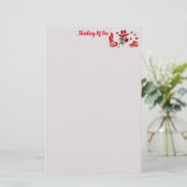 Liebe My Poodle Briefpapier (Stehend Vorderseite)