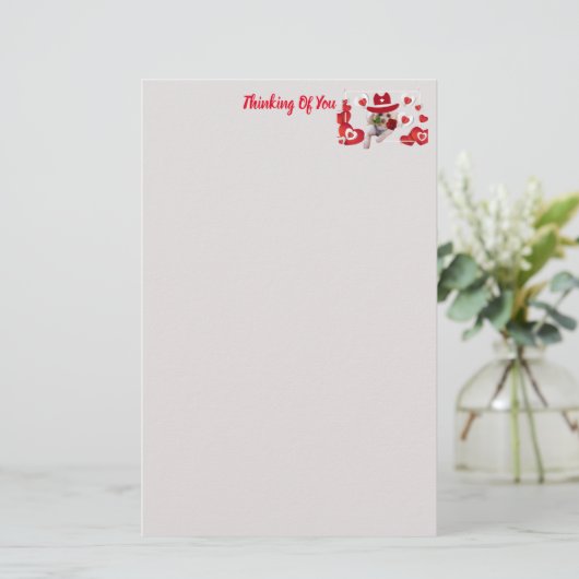 Liebe My Poodle Briefpapier (Stehend Vorderseite)