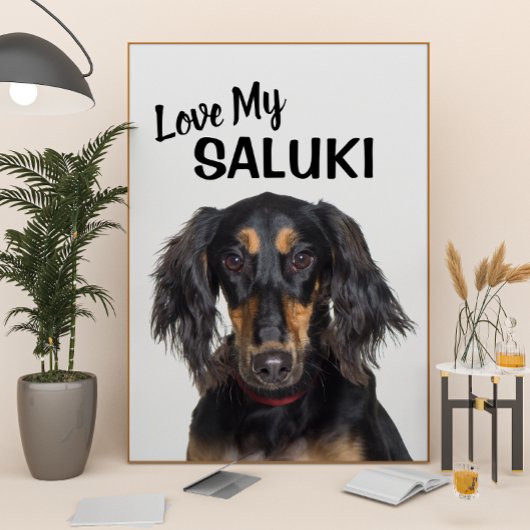 Liebe My Saluki Portrait Poster