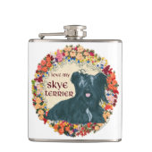 Liebe My Skye Terrier Flachmann (Vorderseite)