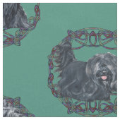 Liebe My Skye Terrier Stoff (Nahaufnahme)