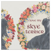 Liebe My Skye Terrier Stoff (Nahaufnahme)