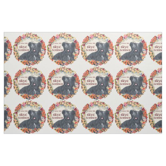 Liebe My Skye Terrier Stoff (Fat Quarter (45,7 x 55,9 cm))
