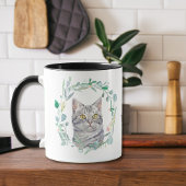 Liebe My Tabby Cat Wreath Kaffee Tasse
