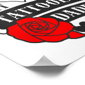 Liebe My Tattooed Daddy Sprichwort _ Rose Tattoo D Poster (Ecke)
