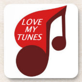 LIEBE MY TUNES UNTERSETZER (Vorderseite)