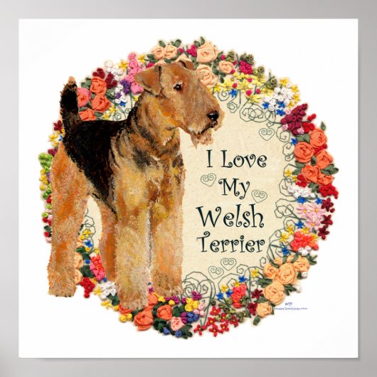 Liebe My Welsh Terrier Poster (Vorne)