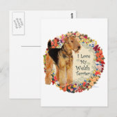 Liebe My Welsh Terrier Postkarte (Vorne/Hinten)