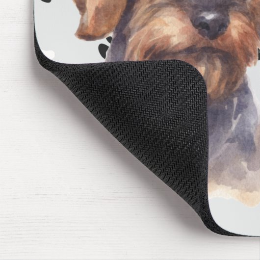 Liebe My Wire Dackel Hund Pawprint Mousepad (Ecke)