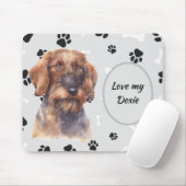 Liebe My Wire Dackel Hund Pawprint Mousepad (Mit Mouse)