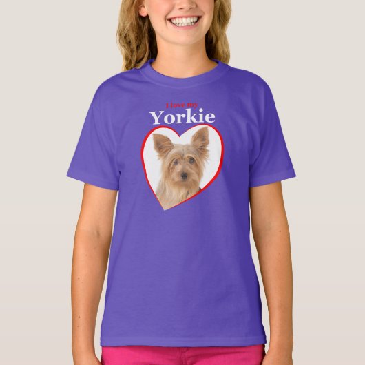 Liebe My Yorkie T - Shirt (Vorderseite)